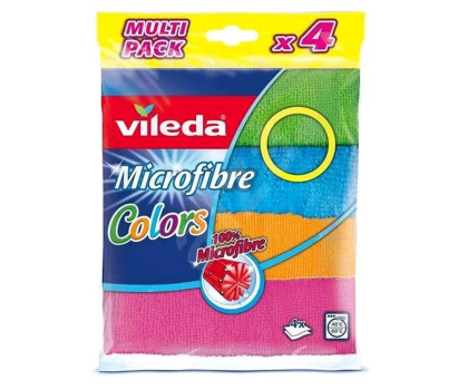 Akcesoria do sprzątania VILEDA Sciereczka microfibra Colors 4 szt.